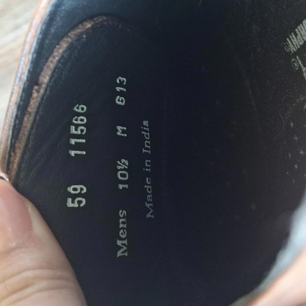 Johnston And Murphy Brown Dress Shoe Size 10.5 - Picture 6 of 6